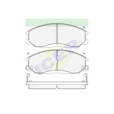 Set placute frana Icer 181372, parte montare : Punte Fata