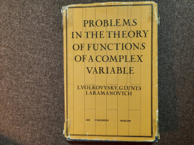Problems in the Theory of Functions of a Complex Variable. VOLKOVYSKY, LUNTS foto