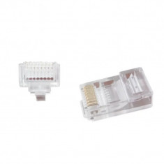 MUFA RJ-45 GEMBIRD pt. cablu UTP Cat5e RJ-45 (T) | RJ-45 (T) tip pass-through plastic 100 buc &amp;amp;quot;LC-PTU-01/100&amp;amp;quot; foto