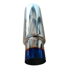 Toba sport universala cu 1 iesire rotunda inox arsa la capat