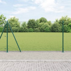 vidaXL Set de Garduri Set de 2 Verde Oțel cu Vopsea 25 x 1.2 m