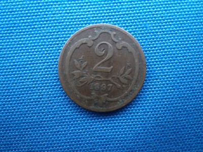 2 HELLER 1987 AUSTRIA foto