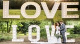 Inchiriere litere luminoase LOVE 1,2 m inaltime, cuvant luminos gigant Love