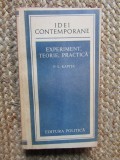 P. L. Kapita - Experiment, teorie, practica