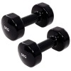 Vida XL Gantere, 2 buc.,2x5 kg, fontă, negru