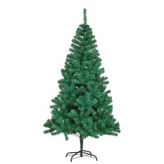 Brad de Craciun artificial cu suport inclus Flippy, 150 cm, 450 Ramuri Varfuri, Suport Clasic, Fara iluminare, utilizat pentru interior/exterior, Verd