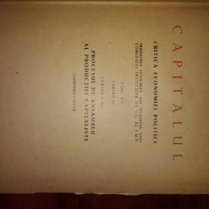 K. MARX - CAPITALUL VOLUMUL III, 1953