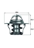 MAHLE TX 14 87D termostat,lichid racire