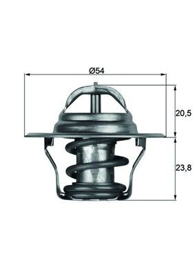MAHLE TX 14 87D termostat,lichid racire foto