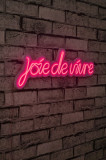 Decoratiune luminoasa LED, Joie de Vivre, Benzi flexibile de neon, DC 12 V, Roz, Neon Graph