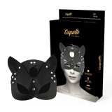 Coquette Accessories-Masca din Piele Vegană cu Urechi de Iepure