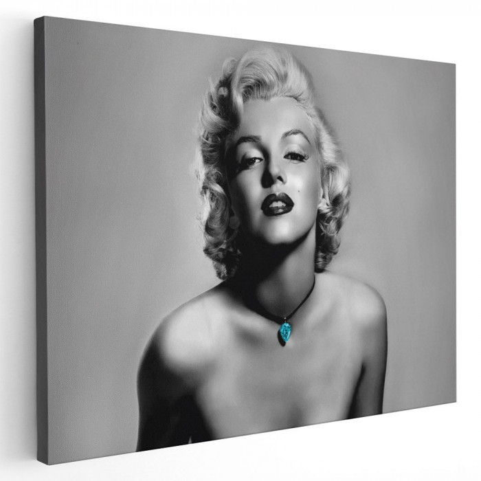 Tablou Marilyn Monroe actrita Tablou canvas pe panza CU RAMA 60x80 cm