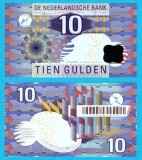 Olanda (pick 99) 10 Gulden 1997 UNC; Abstract