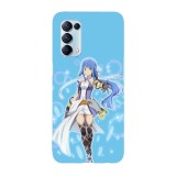 Husa compatibila cu Oppo A72, Viceversa, model Artemis DanMachi, Silicon, TPU, Transparent, Carcasa