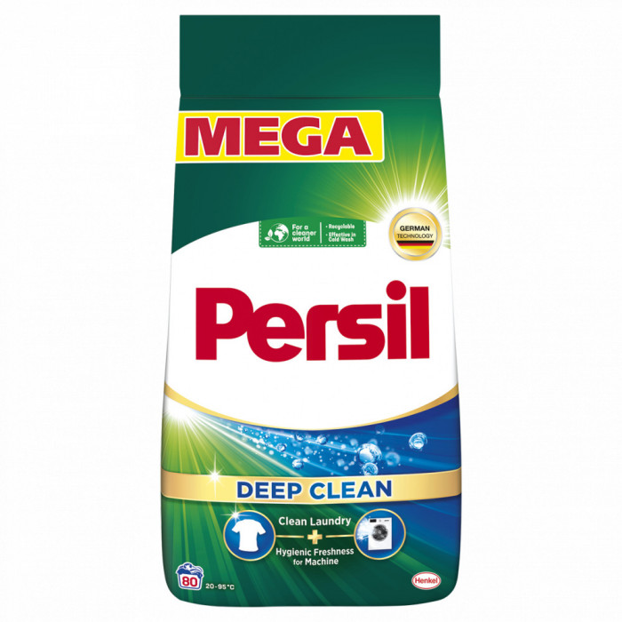 Detergent Pudra, Persil, Regular Deep Clean, 4.86 kg, 80 spalari