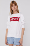 Levi&#039;s bluză femei, culoarea alb, material uni 18686.0011-Neutrals