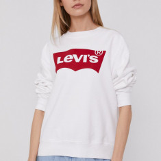 Levi's bluză femei, culoarea alb, material uni 18686.0011-Neutrals