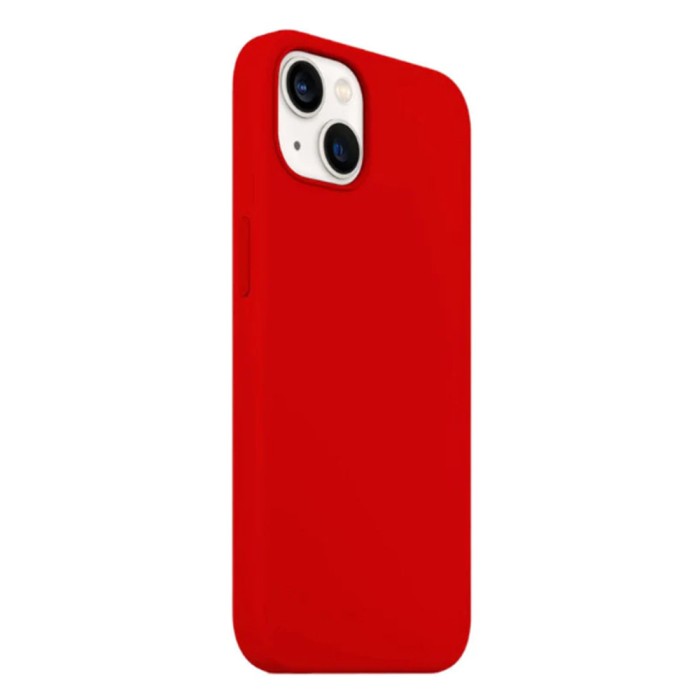 Husa silicon compatibila apple iphone 15 plus camera superprotect, interior din microfibra, rosu