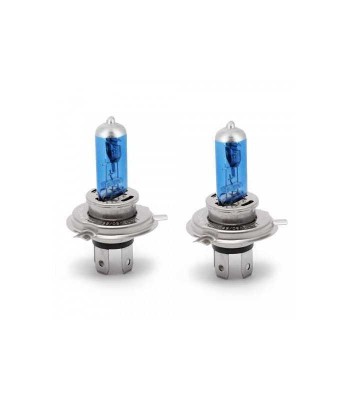 Set de 2 becuri Halogen H4 55W +50% Alb Xenon 12V Carguard foto