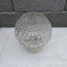 veche lampa aplica veioza cu abajur glob sticla foto