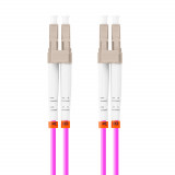 Cumpara ieftin Cablu retea fibra optica cu lungime 5 m si conectori LC UPC-LC UPC, Lanberg Z43339, MM, DUPLEX 3.0MM OM4 50 125 LSZH, violet