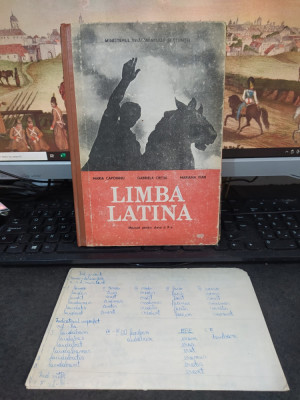 Limba latină, manual clasa X, Capoianu, Creția, Ivan, plus notițe, Buc. 1991 108 foto