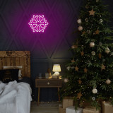 Cumpara ieftin Lampa de perete Snowflake, Neon Graph, 30x26x2 cm, roz