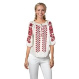 Bluza dama RSL5 alb/rosu , marimea 3XL