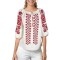 Bluza dama RSL5 alb/rosu , marimea 3XL