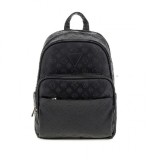 Guess Rucsac pentru Femei cu Logo Embosat Negru 26x39x12.5cm