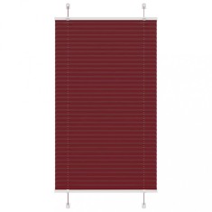 vidaXL Jaluzea plisată Bordeaux Roșu 80x100 cm Lățime țesătură 79,4 cm
