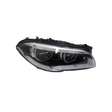 Far BMW 5; dreapta, cu iluminare viraje, fara sigla BMW, LED, ECE, ajustare electrica, fara unitate de control, 63 11 7 352 482, 63 11 7 378 520,