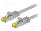 Patch cord S/FTP 6a 1m 26AWG LSZH gri Goobay