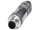 Conector M12 8 pini, 30V, IP67, nichelat/aurit - PHOENIX CONTACT