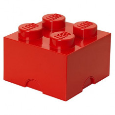 LEGO Cutii depozitare: Cutie depozitare LEGO 2x2 rosu