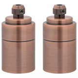 Cumpara ieftin Suporturi de lampa 2 buc Rosu Bronz E27