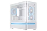 Carcasa ASUS Prime AP202 ARGB Mini Tower White cu Geam Tempered Glass Suport Mini-ITX Micro-ATX