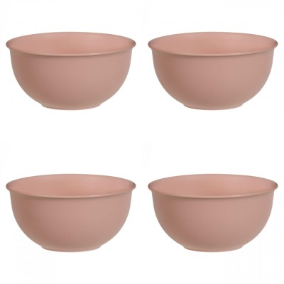 Set boluri, 4 piese, 500 ml, Plastic, Nude foto
