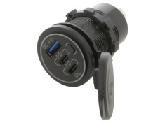 Alimentator USB ESOL 45042, USB A și USB C x2, Negru