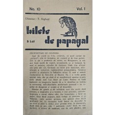 T. Arghezi, Bilete de papagal Nr. 10, Vol. 1