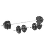 Set Haltera si Gantere Vinil inSPORTline BS208 3-50 kg FitLine Training