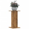 Set 2 Suporturi Plante vidaXL Stejar Artizanal 30x30x60cm Lemn Masiv Maro, Interior/Exterior, Rezistent, Design Modern