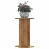 Set 2 Suporturi Plante vidaXL Stejar Artizanal 30x30x60cm Lemn, Interior Exterior, Ghivece Flori, Decorative