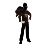 Costum Batman pentru copii, negru, 7-9 ani, 120-130 cm