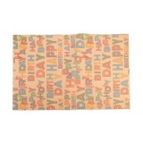 Hartie ambalat pentru cadou kraft, Happy Birthday, 700x500cm, set 50 coli