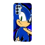 Husa compatibila cu Oppo A54 5G, Viceversa, model Sonic The Hedgehog, Silicon, TPU, Transparent, Carcasa