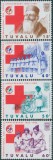 TUVALU 1988-CRUCEA ROSIE-Serie completa de 4 timbre MNH