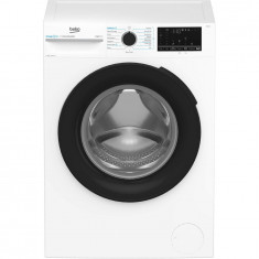 Masina de spalat rufe Beko BM3WFSU48415WB, 8 kg, 1400 rpm, Clasa A, Motor ProSmart Inverter, EnergySpin, ColdWash, SteamCure, Alb