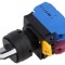 Comutator rotativ 22mm - Negru