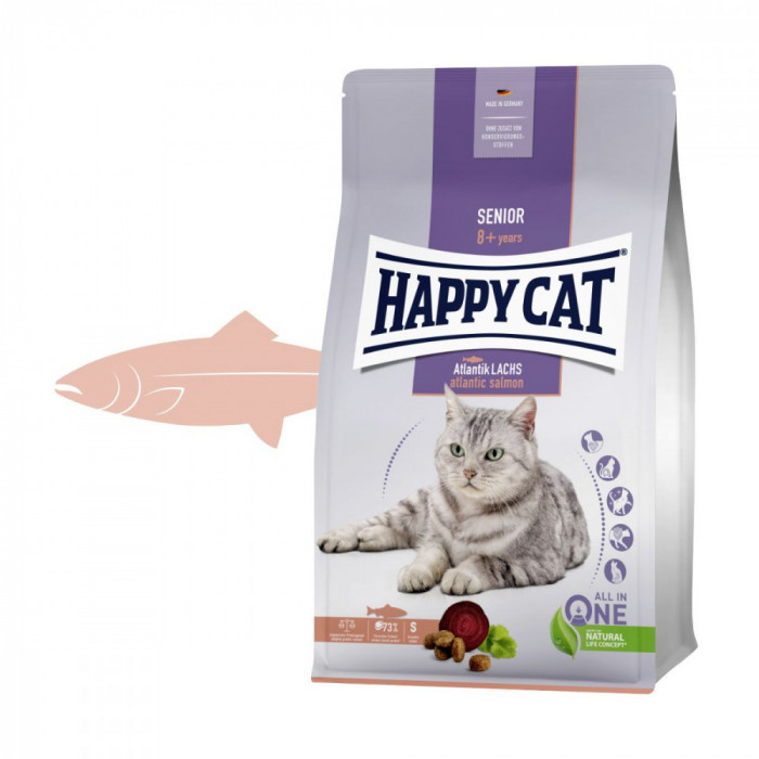 Happy Cat Senior Atlantik-Lachs / somon 1,3 kg